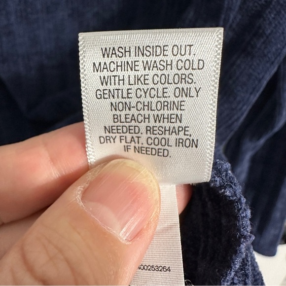 Dana Buchman size XL navy chenille top, scoop neck, polyester, casual - Picture 11 of 11